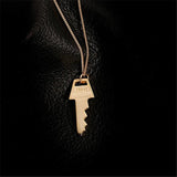 925 Silver Key Necklace Chocker Vintage Collier Bijoux Collares