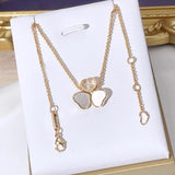 Classic Heart Necklace Flower Party Necklace Jewelry Wedding For Women Gift