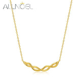 925 Silver Chain Necklace Women Vintage Texture Plated Fine Jewelry