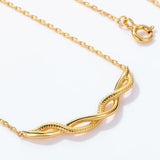 925 Silver Chain Necklace Women Vintage Texture Plated Fine Jewelry