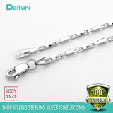Daifuni S925 Sterling Silver 1.8mm Necklace Chain Lobster Clasp Gift