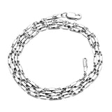 Daifuni S925 Sterling Silver 1.8mm Necklace Chain Lobster Clasp Gift