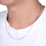 Daifuni S925 Sterling Silver 1.8mm Necklace Chain Lobster Clasp Gift