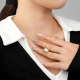 925 Real Silver Double-sided Pattern Necklace with Eight Stars Charm