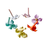 Multicolors Plated Flower Stud Earrings Necklace Jewelry Component Diy Material