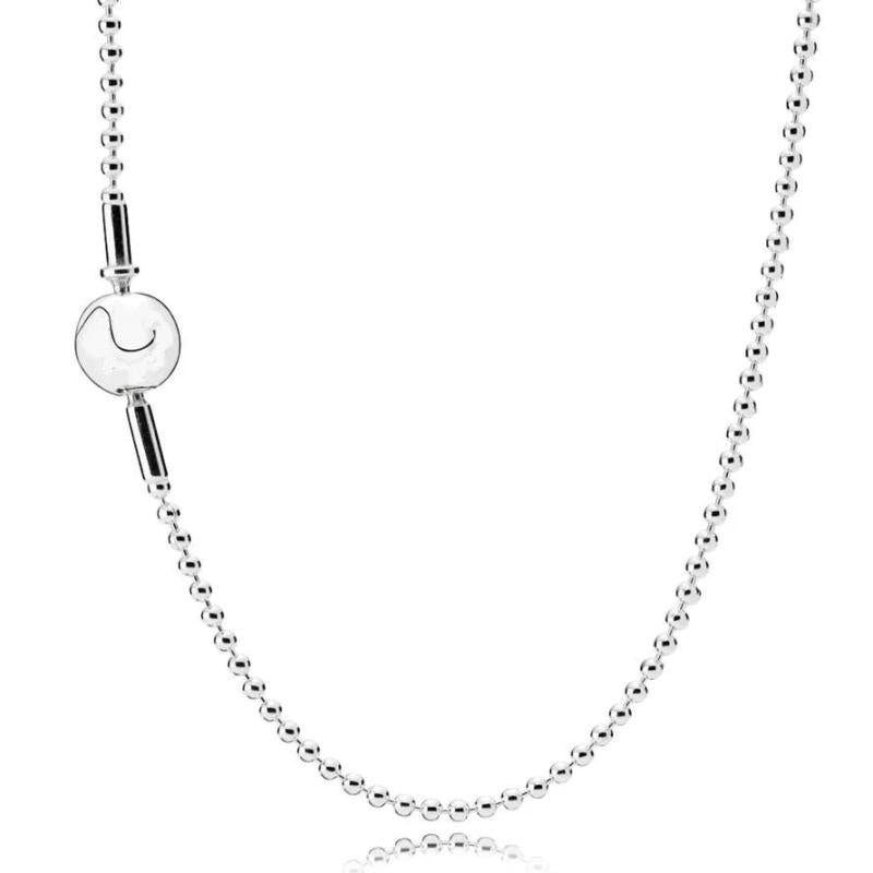 ESSENCE Collection Beaded Snake Chain Necklace Bracelet 925 Sterling Silver