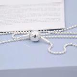 ESSENCE Collection Beaded Snake Chain Necklace Bracelet 925 Sterling Silver