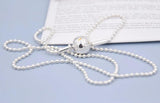 ESSENCE Collection Beaded Snake Chain Necklace Bracelet 925 Sterling Silver