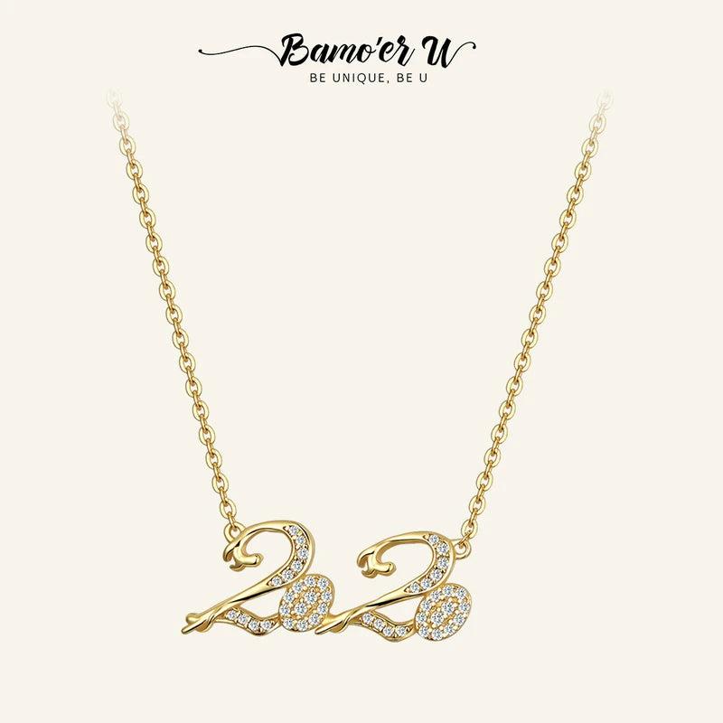925 Silver Necklace Plated Pendant Women Original Fine Jewelry