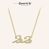 925 Silver Necklace Plated Pendant Women Original Fine Jewelry
