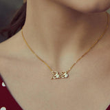925 Silver Necklace Plated Pendant Women Original Fine Jewelry