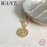 925 Silver Gothic Pendant Choker Necklace for Women