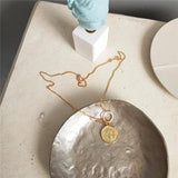 925 Silver Gothic Pendant Choker Necklace for Women