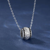 Sterling Silver 925 Diamond Pendant Hip Hop Necklace for Men