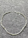 UNOde50 Electroplated 925 Silver Beads Necklace