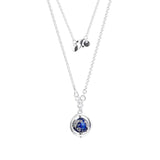 Girl Collier Birthday Long Chain Silver S925 Necklace Women