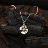 925 Silver Vintage Daisy Necklace for Her
