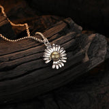 925 Silver Vintage Daisy Necklace for Her