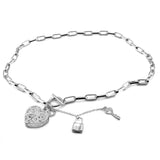 Women's 925 Silver Heart Pendant Necklace Christmas Gift