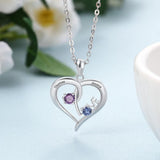 925 Silver Necklace Heart LOVE Pendant for Women