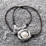 Electroplated 925 Silver Pearl Necklace Jewelry Gift