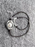 Electroplated 925 Silver Pearl Necklace Jewelry Gift