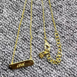 UNOde50 Love Nameplate Pendant Necklace Jewelry Gift