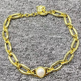 UNOde50 Pearl Necklace Jewelry 925 14K Electroplating