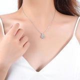 Classic Moissanite Pendant Necklace 925 Silver