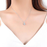 Classic Moissanite Pendant Necklace 925 Silver