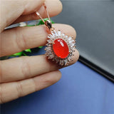 Koraba Chalcedony Pendant Necklace in S925 Silver