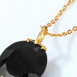 Natural Agate Pendant Necklace 925 Sterling Silver Women's Fine Jewelry