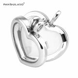 Heart Shape Floating Locket Pendant Necklace - Silver 925 Jewelry