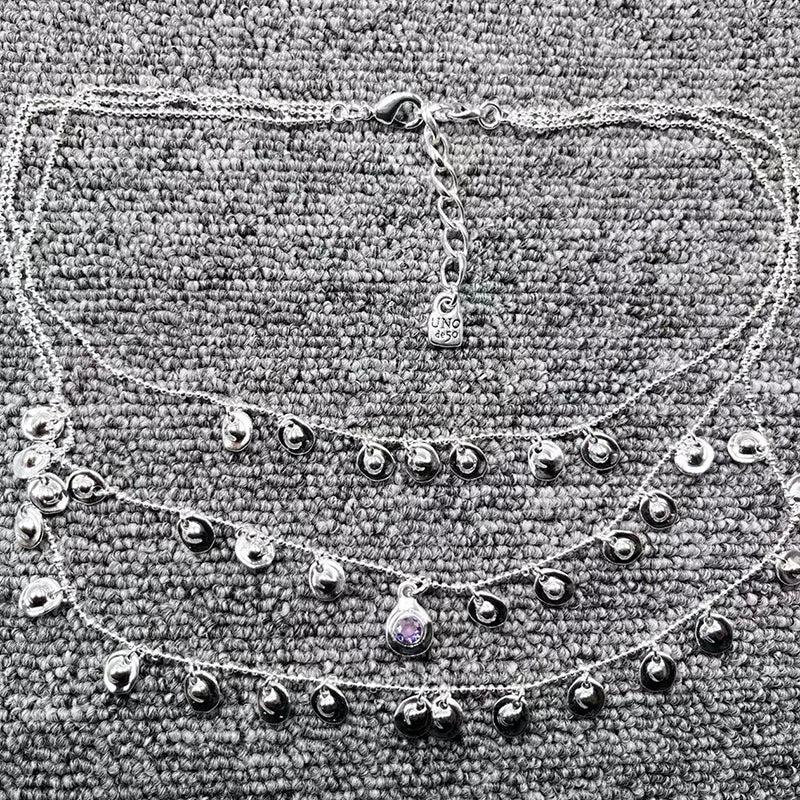 U Node 50 Electroplated 925 Silver Light Necklace Jewelry Gift