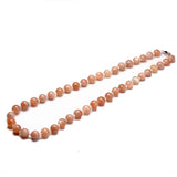 Sunstone Chakra Necklace Silver 925 Handmade 8mm Gem Beads