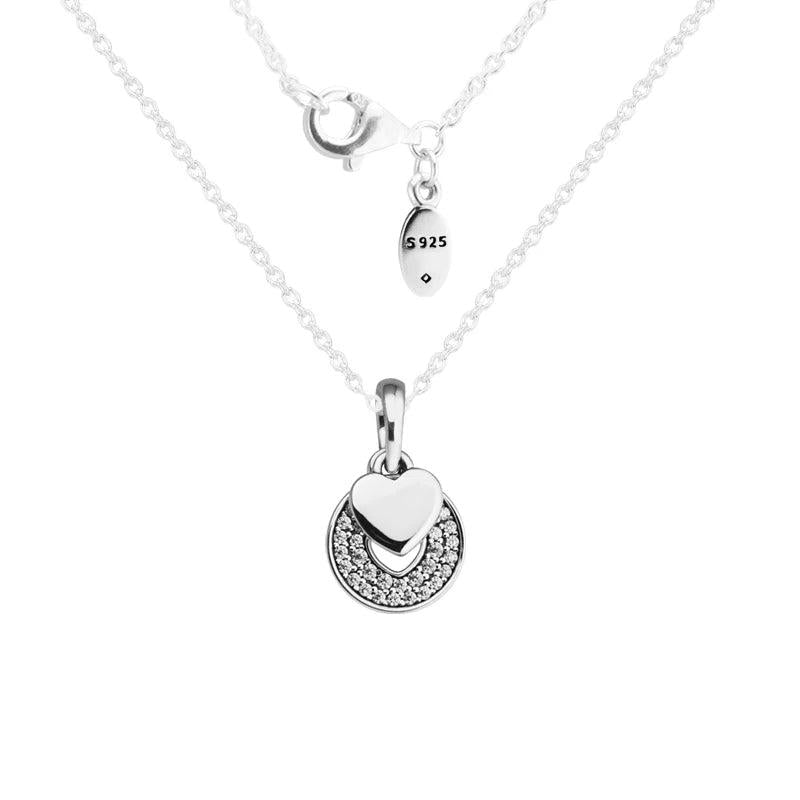 Hearts Celebration Necklace 925 Sterling Silver Jewelry For Woman