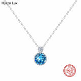925 Silver Crystal Heart Pendant Necklace for Women