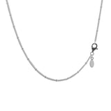 925 Sterling Silver Beaded Necklace for Women