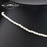Sparkling Love Zircon Natural Freshwater Pearls Necklace