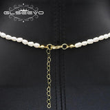 Sparkling Love Zircon Natural Freshwater Pearls Necklace