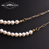 Double Layer Baroque Pearl Necklace for Women Party Ethnic Jewelry