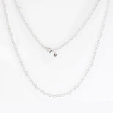 Joined Hearts Necklace 925 Sterling Silver Female Pendant DIY Necklace