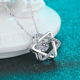0.5ct Kramosan Stone Star Necklace - Simulated Diamond S925 Silver