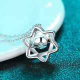 0.5ct Kramosan Stone Star Necklace - Simulated Diamond S925 Silver