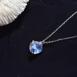 Ocean Gradient Shell Pendant Necklace S95 Silver Jewelry