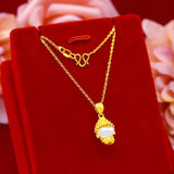 14K Buddha Pendant Hetian Jade Jewelry Birthday Gift