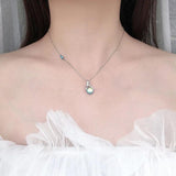 Sterling Silver Dragonfly Water Necklace Moonstone Pendant