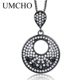 925 Silver Nano Sapphire Gemstone Pendant Necklace for Women