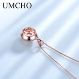 925 Silver Morganite Pendant Necklace Gemstone For Girl Gift