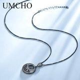 925 Silver Pendant Necklace Spinel Gemstone Vintage Women Anniversary Gift
